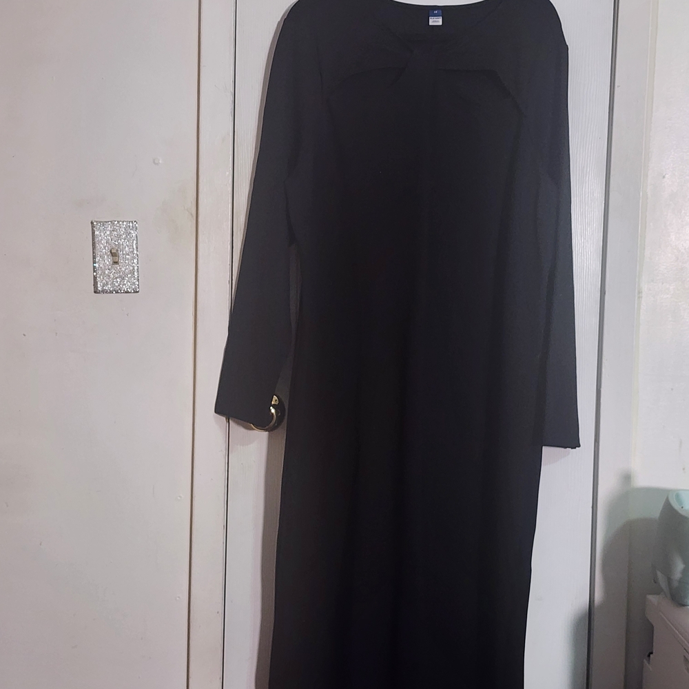 Old Navy Classic Black Long Sleeve Dress